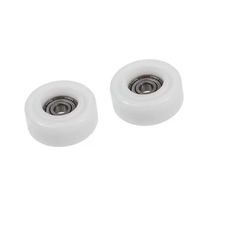 Load 25KG BS60835-18 8x35x18mm ID 8MM OD 35MM Thickness 18MM POM/NYLON/POK rubber rollers with bearings