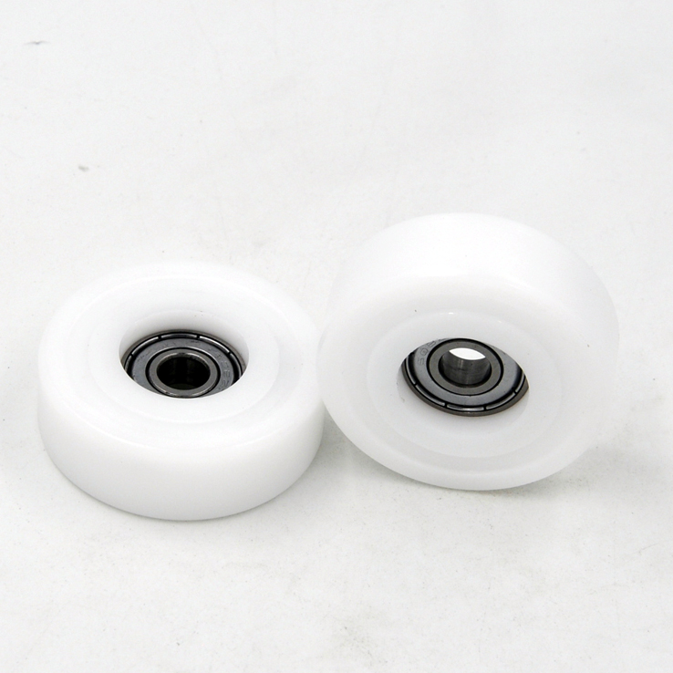 Load 25KG BS60848-16 8x48x16mm ID 8MM OD 48MM Thickness 16MM POM/NYLON/POK nylon pulley wheels