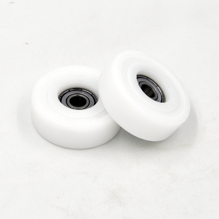 Load 25KG BS60848-16 8x48x16mm ID 8MM OD 48MM Thickness 16MM POM/NYLON/POK nylon pulley wheels