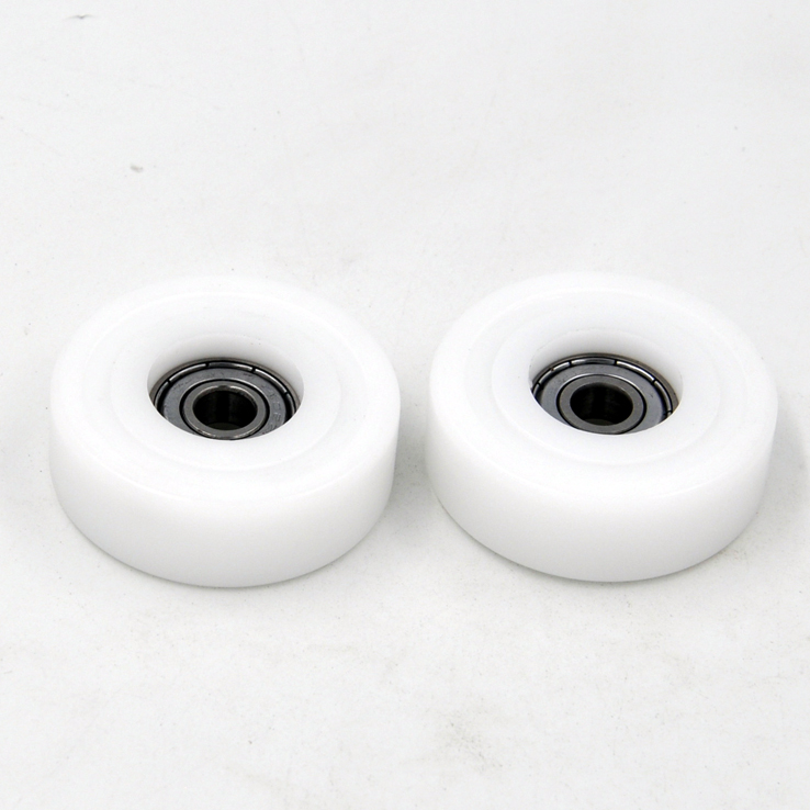 Load 25KG BS60848-16 8x48x16mm ID 8MM OD 48MM Thickness 16MM POM/NYLON/POK nylon pulley wheels