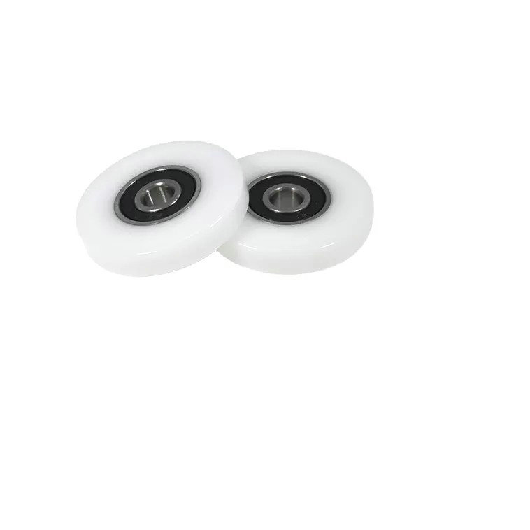 Load 25KG BS62845-8 8x45x8mm ID 8MM OD 45MM Thickness 8MM POM/NYLON/POK white plastic pulley wheels