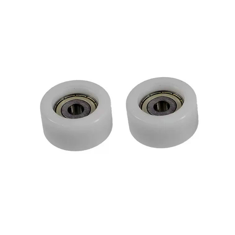 Load 25KG BS63840-20 8x40x20mm ID 8MM OD 40MM Thickness 20MM POM/NYLON/POK white guide roller plastic pulley