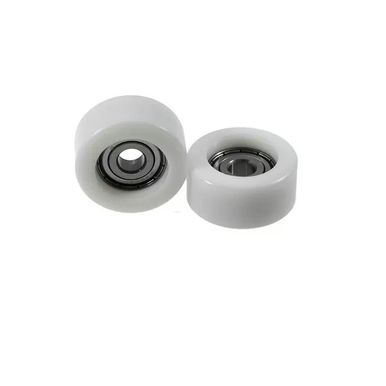 Load 25KG BS620042-20 10x42x20mm ID 10MM OD 42MM Thickness 10MM POM/NYLON/POK white door roller pulley