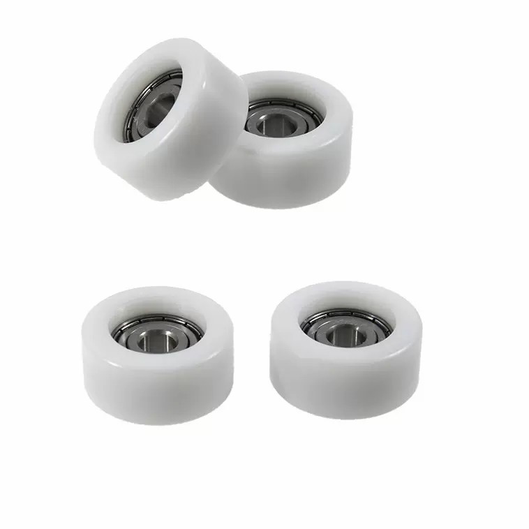 Load 25KG BS620042-20 10x42x20mm ID 10MM OD 42MM Thickness 10MM POM/NYLON/POK white door roller pulley