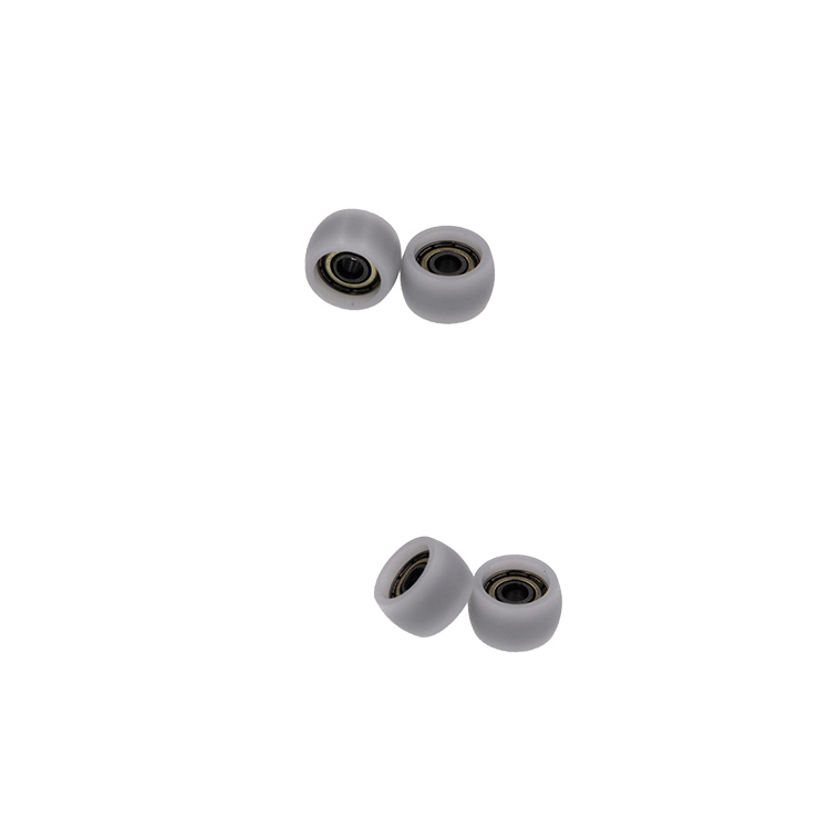 BSR60416-9 4x16x9mm White POM Plastic Roller Bearing Steel Deep Groove Bearing Nylon Small Pulley Wheels