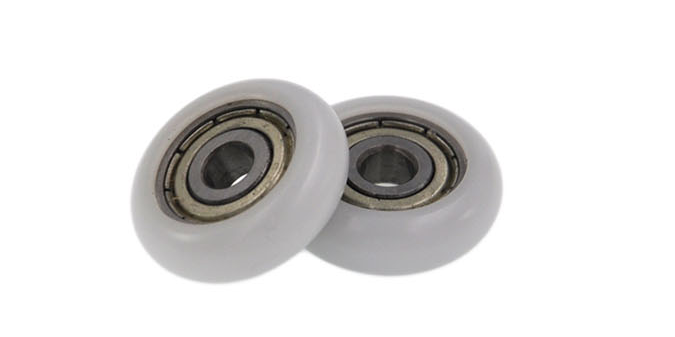 BSR62522-7 5x22x7mm Sliding shower glass door rollers nylon runner bearing