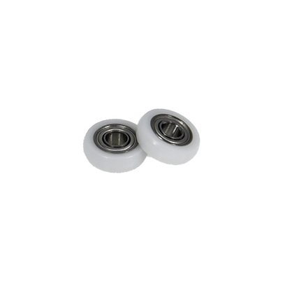 BSR68413-4 4x13x4mm Sliding plastic nylon barn door roller 4x13x4 roller wheel plastic coated bearings