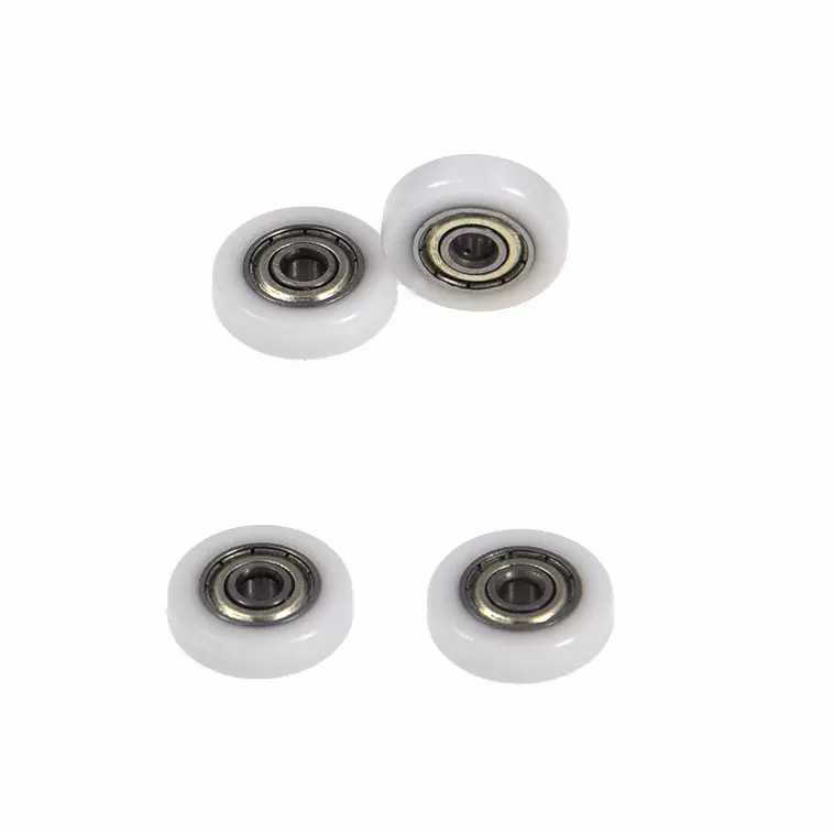 Load 3KG BS68412-4 4x12x4mm ID 4MM OD 12MM Thickness 4MM POM/NYLON/POK wardrobe roller pulley