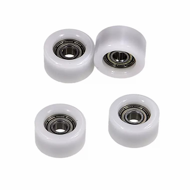 Load 15KG BS68517-10 5x17x10mm ID 5MM OD 17MM Thickness 10MM POM/NYLON/POK sliding roller wheels door