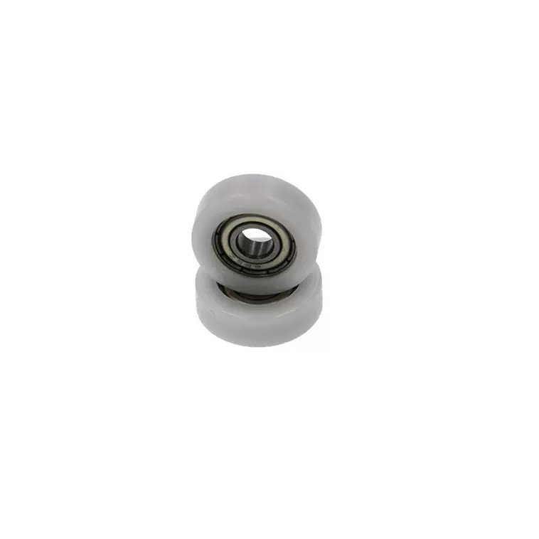 Load 15KG BS60521-8 5x21x8mm ID 5MM OD 21MM Thickness 8MM POM/NYLON/POK white wheel sliding door rollers