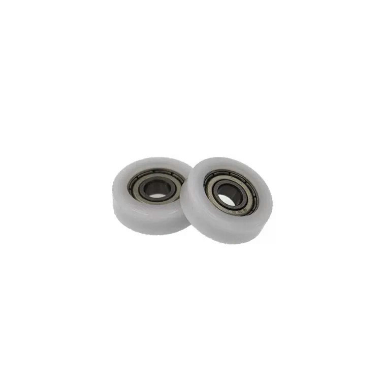 Load 15KG BS60521-8 5x21x8mm ID 5MM OD 21MM Thickness 8MM POM/NYLON/POK white wheel sliding door rollers