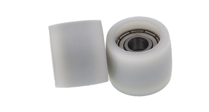 BSTR60830-18 8x30x18mm Custom Rubber Coated Bearing Wheel Roller 626ZZ 608ZZ Round Plastic POM Nylon Wheel Guide Wheel