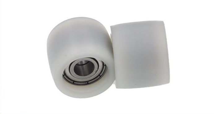 BSTR60830-18 8x30x18mm Custom Rubber Coated Bearing Wheel Roller 626ZZ 608ZZ Round Plastic POM Nylon Wheel Guide Wheel