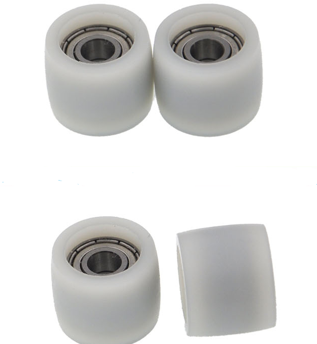 BSTR60830-18 8x30x18mm Custom Rubber Coated Bearing Wheel Roller 626ZZ 608ZZ Round Plastic POM Nylon Wheel Guide Wheel