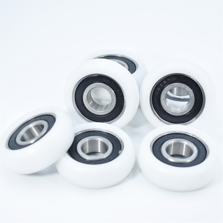 BSR600250-15 15x50x15mm Factory Supply Spherical Radius POM Plastic Coated Bearing High Wear resistance High Quality Nylon Pulley