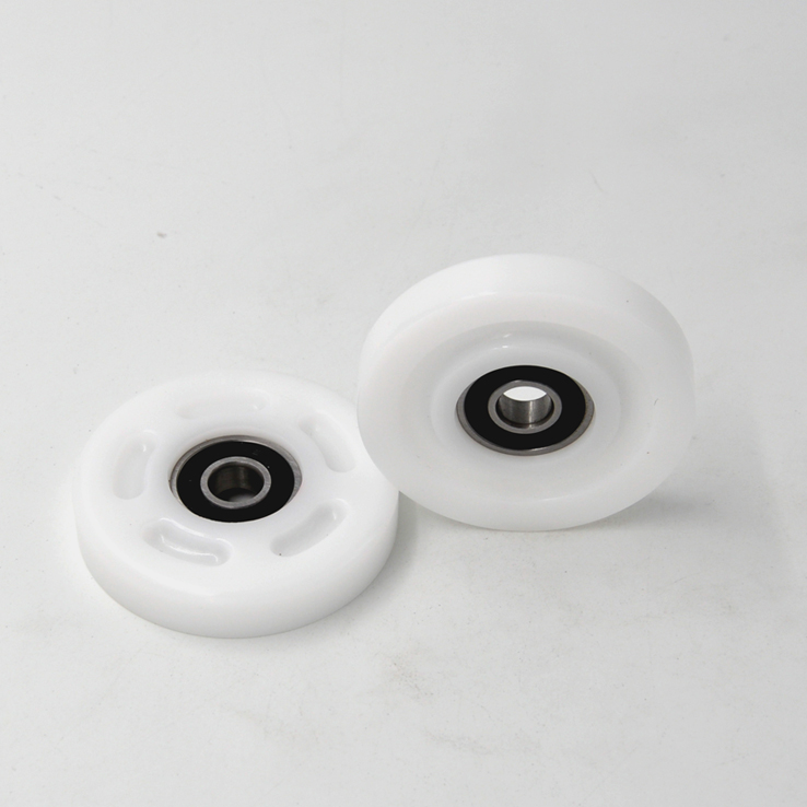 Load 40KG BS60957-10 9x57x10mm ID 9MM OD 57MM Thickness 10MM Anti-Slip POM Nylon PA Plastic-Coated Wheels with Bearings for Safety.jpg
