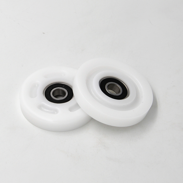 Load 40KG BS60957-10 9x57x10mm ID 9MM OD 57MM Thickness 10MM Anti-Slip POM Nylon PA Plastic-Coated Wheels with Bearings for Safety.jpg