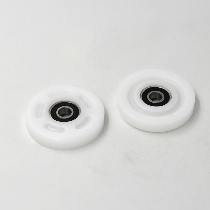 Load 40KG BS60957-10 9x57x10mm ID 9MM OD 57MM Thickness 10MM Anti-Slip POM Nylon PA Plastic-Coated Wheels with Bearings for Safety.jpg