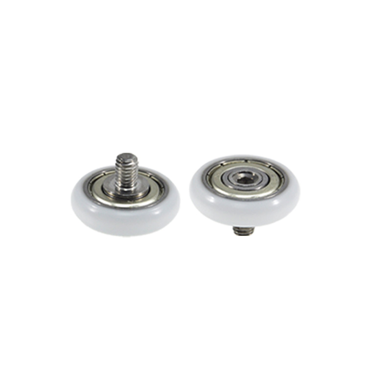 BSR60828-7C1L8M6 M6x28x7mm Smooth Rolling Plastic Bearing with Rubber Coating and External Thread for Fitness Gear.jpg