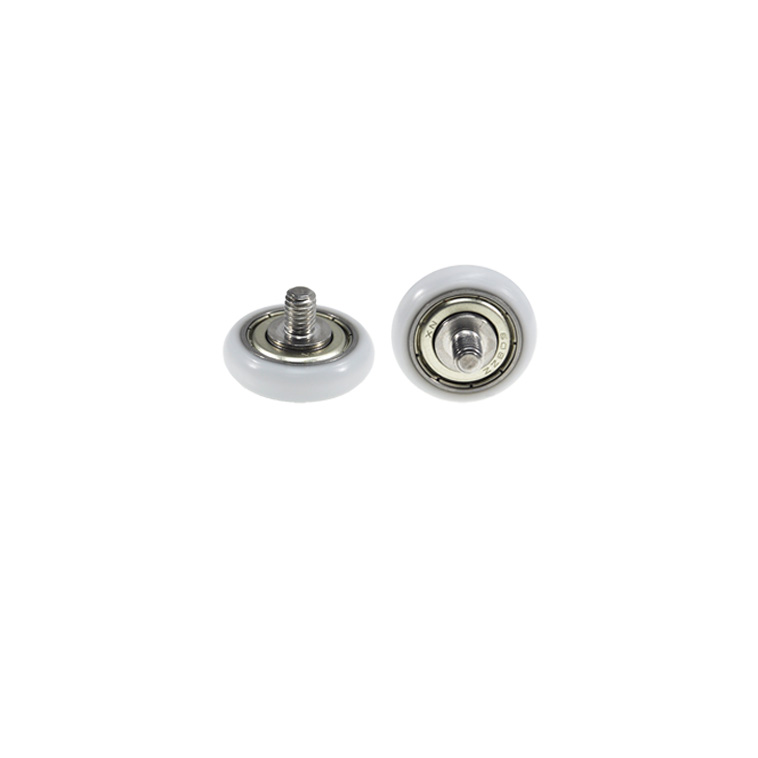BSR60828-8C1L8M6 M6x28x8mm Corrosion-Resistant Rubber-Coated Plastic Bearing with External Thread for Harsh Environments.jpg