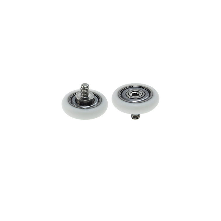 BSR60830-7C3L8M6 M6x30x7mm Precision-Made Plastic Bearing with Rubber Coating and External Thread for Automation Machines.jpg