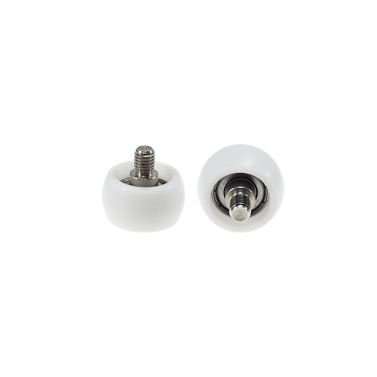 BSR60832-18C1L10M8 M8x32x18mm Interchangeable Plastic Bearing with Rubber Coating and External Thread for Modular Systems.jpg