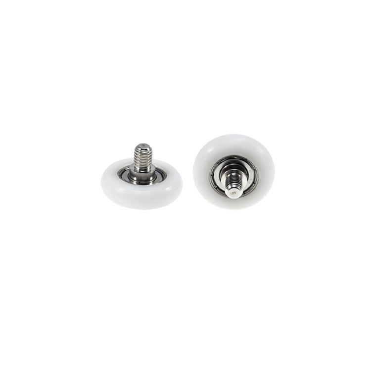BSR60835-8C1L8M6 M6x35x8mm Silent Running Rubber-Coated Plastic Bearing with External Thread for Quiet Machinery.jpg