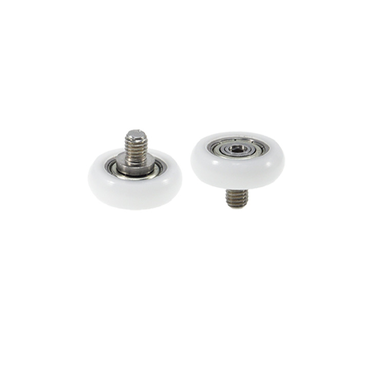 BSR62520-6C1L6M5 M5x20x6mm Screw M5 Plastic Rubber Coated External Thread Bearing Pom Nylon Pulley Roller.jpg