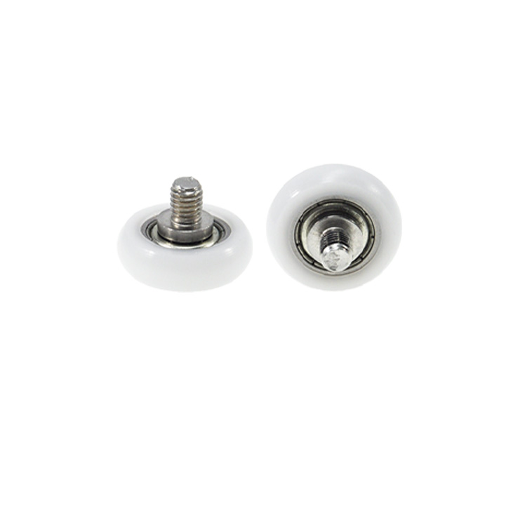 BSR62520-6C1L6M5 M5x20x6mm Screw M5 Plastic Rubber Coated External Thread Bearing Pom Nylon Pulley Roller.jpg