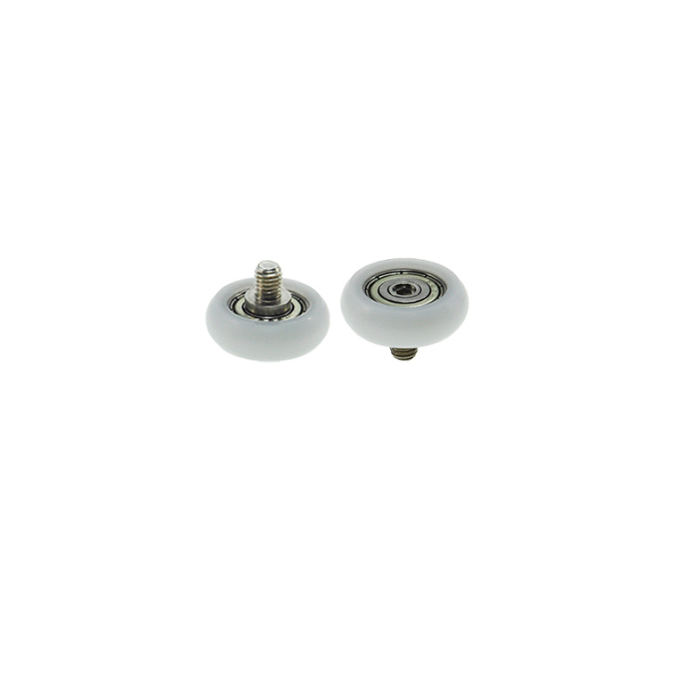 BSR62522-7C1L6M5 M5x22x7mm Polyacetal coated rollers Plastic bearings Nylon round guide pulleys Wire rope bearings Pulleys Ball type.jpg