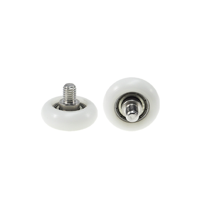 BSR62525-9C1L8M6 M6x25x9mm 25mm outer diameter high load POM roller, with screw POM arc bearing wheel hardware accessories.jpg
