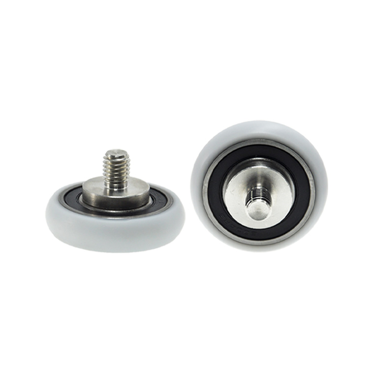 BSR600450-12C5L12M10 M10x50x12mm Rowing Machine Rollers POM Rower Wheel Plastic Coated Bearing Wheels.jpg